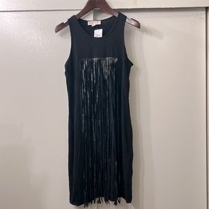 NWT Michael Kors Dress with faux leather fringe